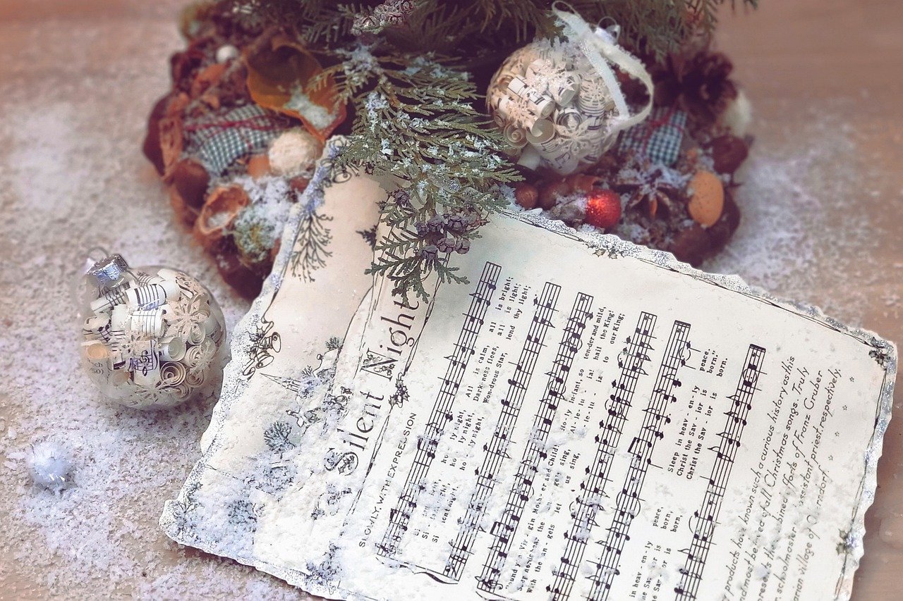 music sheet, silent night, peaceful-7648933.jpg